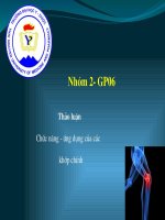 THẢO LUẬN Chức năng, ứng dụng các khớp chính