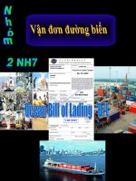 vận đơn đường biển