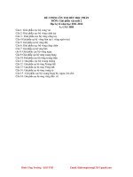 đề cương giải phẫu 2(nguồn Đinh Công Trưởng)