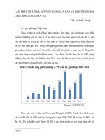 LẠM PHÁT VIỆT NAM, NGUYÊN NHÂN CĂN BẢN VÀ GIẢI PHÁP KIỀM CHẾ TRONG THỜI GIAN TỚI