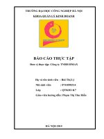 Báo cáo thực tập: công tác quản lí kinh doanh của công ty TNHH BMAX