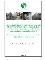 HƯỚNG DẪN ÁP DỤNG KỸ THUẬT VÀ PHƯƠNG THỨC MÔI TRƯỜNG TỐT NHẤT HIỆN CÓ ĐỂ HẠN CHẾ VIỆCPHÁT SINH CHẤT Ô NHIỄM HỮU CƠ KHÓ PHÂN HỦY KHÔNG CHỦ ĐỊNH CHO LÒ ĐỐT CHẤT THẢI