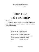 Thiết kế phương án tổ chức thi công và lập dự toán 