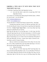 Báo cáo thực tập Xuất Nhập khẩu của Ngân hang Eximbank