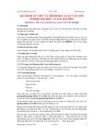 Qui định về viết và trình bày tốt nghiệp đại học và sau đại học