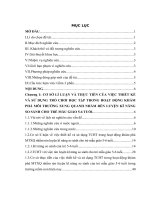 Thiết kế và sử dụng trò chơi học tập trong hoạt động khám phá môi trường xung quanh nhằm rèn luyện kĩ năng so sánh cho trẻ mẫu giáo 56 tuổi