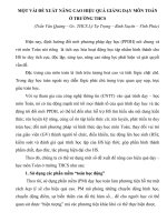 MỘT vài đề XUẤT NÂNG CAO HIỆU QUẢ GIẢNG dạy môn TOÁN ở TRƯỜNG THCS 