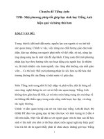 Một phương pháp tốt giúp học sinh học tiếng anh hiệu quả và hứng thú hơn 