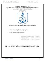 THIẾT KẾ CẨU GIÀN TRONG NHÀ MÁY