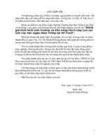 Đánh giá tình hình sinh trưởng và khả năng thích ứng của các loài cây bán ngập được trồng tại hồ truồi 