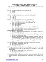 Ngân hàng câu hỏi trắc nghiệm kỳ thi tuyển công chức xã, phường, thị trấn thành phố Hà Nội năm 2013: Lĩnh vực Lao động thương binh và Xã hội