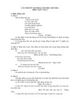 Bộ câu hỏi ôn tập học kỳ 2  Ngữ văn 6  7  8  9