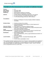 Guideline for the intravenous to oral switch of antibiotic therapy