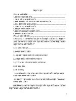 Xây dựng tài liệu ôn tập hè môn Tiếng Việt cho học sinh lớp 4 dưới dạng phiếu bài tập