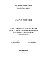 Khảo Sát Ảnh Hưởng Của Chất Điều Hòa Sinh Trưởng Và Nước Dừa Đến Quá Trình Nhân Giống In Vitro Cây Lan Nhất Điểm Hồng