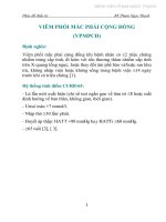 VIÊM PHỔI MẮC PHẢI CỘNG ĐỒNG (VPMPCĐ)