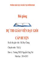 bài 21: nhiệt năng thi giáo viên giỏi cấp huyện cực hay