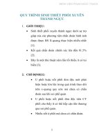 QUY TRÌNH SINH THIẾT PHỔI XUYÊN THÀNH NGỰC