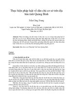 Thực hiện pháp luật về dân chủ cơ sở trên địa bàn tỉnh Quảng Bình
