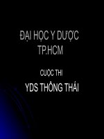 CUỘC THI YDS THÔNG THÁI đại học y dược TP hồ CHÍ MINH
