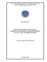 Luận án tiến sĩ phương pháp phổ tần số trong nghiên cứu dao động của dầm đàn hồi có vết nứt chịu tải trọng di động