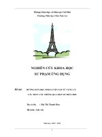 SKKN HƯỚNG dẫn học SINH LUYỆN tập từ VỰNG và cấu TRÚC câu THÔNG QUA một số TRÒ CHƠI