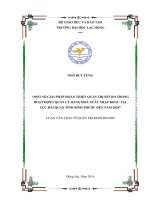 Một số giải pháp hoàn thiện quản trị rủi ro trong hoạt động quản lý hàng hoá xuất nhập khẩu tại cục hải quan tỉnh bình phước đến năm 2020 