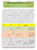Tư Duy Giải Nhanh Hình Học Oxy thầy Tùng Toán