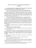 MỘT SỐ VẤN ĐỀ VỀ XỬ LÝ VI PHẠM HÀNH CHÍNH Ở XÃ, THỊ TRẤN