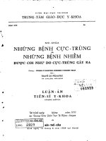 những bệnh cực trùng  và những bệnh nhiểm được coi như do cục  trùng gây ra