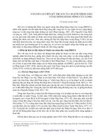 VẤN ĐỀ CẢI TIẾN KĨ THUẬT CỦA NGƯỜI DÂN ĐỒNG BẰNG SÔNG CỬU LONG