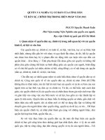 QUYỀN VÀ NGHĨA VỤ CƠ BẢN CỦA CÔNG DÂN VỀ DÂN SỰ, CHÍNH TRỊ TRONG HIẾN PHÁP NĂM 2013