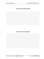 Đồ án điều khiển hệ thống tự động đóng nắp chai bằng PLC