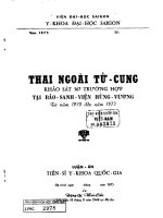 thai ngoài tử cung khảo sát 367 trường hợp tại bảo sanh viện hùng vương