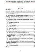 Phân tích lợi thế cạnh tranh của ngành sản xuất điện thoại di động ở việt nam dựa trên mô hình kim cương của micheal porter