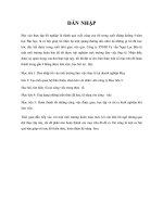 DẪN NHẬP VÀO  BÁO CÁO LUẬN VĂN ĐỒ ÁN TỐT NGHIỆP