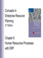 Lecture concepts in enterprise resource planning (2nd edition)   chapter 6  human resources processes with ERP