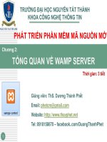 Bài giảng phát triển phần mềm mã nguồn mở   chương 2 giới thiệu tổng quan về wamp server