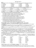 Bài thi tiếng anh PRACTICE TEST 78