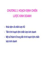 Bài giảng kế hoạch doanh nghiệp  chương 2   hoạch định chiến lược kinh doanh