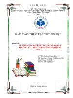 Kế toán xác định kết quả kinh doanh tại công ty tnhh tm dv công nghiệp sài gòn