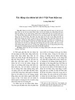 Tác động của nhóm lợi ích ở việt nam hiện nay