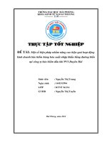 Một số biện pháp nhằm nâng cao hiệu quả hoạt động kinh doanh bảo hiểm hàng hóa xuất nhập khẩu bằng đường biển tại công ty bảo hiểm dầu khí PVI duyên hải 