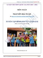 Hình Oxy các bài toán hình chữ nhật Nguyễn Bá Tuấn