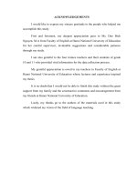 AN INVESTIGATION INTO CODESWITCHING AMONG FRESHMEN AT THE FACULTY OF ENGLISH, HANOI NATIONAL UNIVERSITY OF EDUCATION