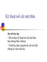 KỸ THUẬT MỔ CẮT RUỘT THỪA-y3