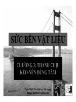 Bài giảng sức bền vật liệu  chương 3   thanh chịu kéo nén đúng tâm