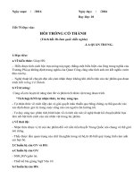 giáo án hồi trống cổ thành 10