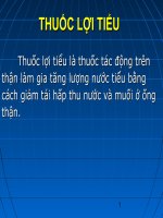 THUỐC LỢI TIỂU