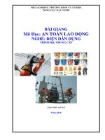 Bài giảng môn học  an toàn lao động (nghề điện dân dụng)